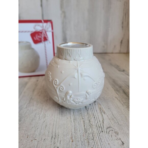 Lenox ornamental glow votive candle Xmas nativity scene Accord - Picture 2 of 8